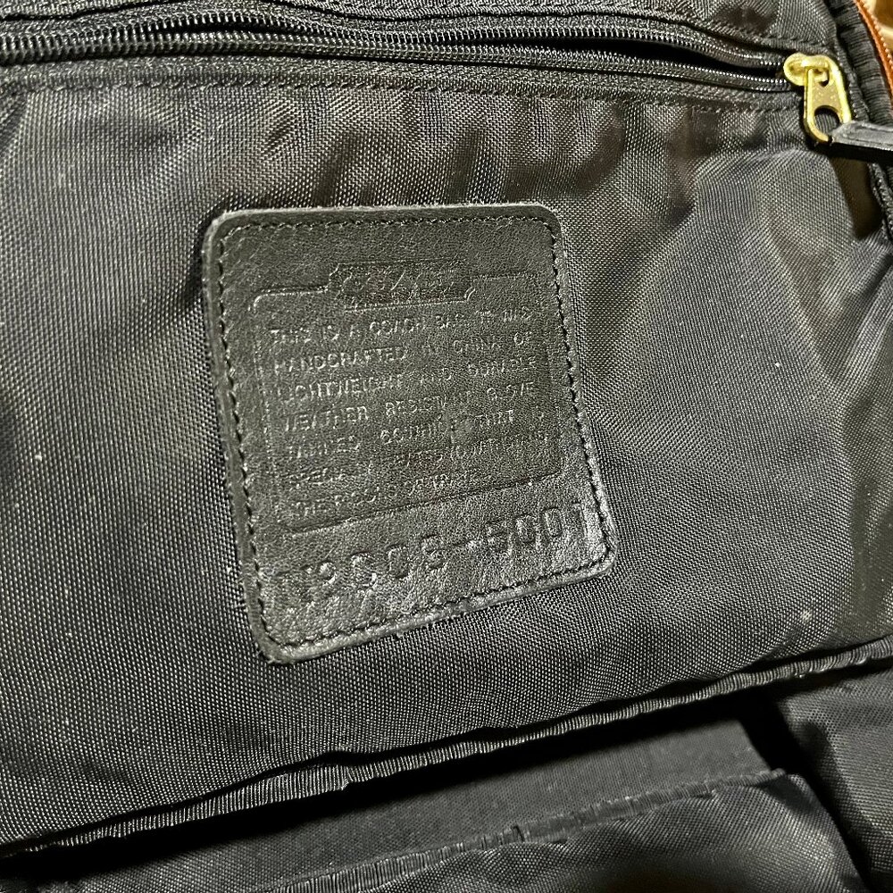 1990 Vintage Coach Leather Dop kit or Cosmetic Traveler -GUC - Picture 8 of 9